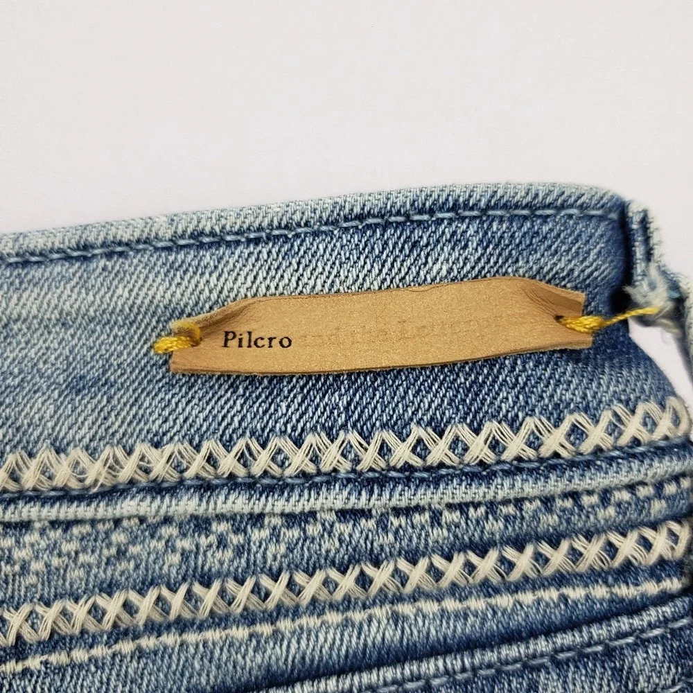 Anthropologie Pilcro & The Letterpress Stet Fit Shorts Embroidered‎ Women's 29x6 - Picture 7 of 12